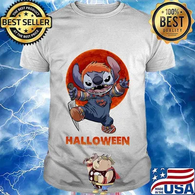 Halloween stitch good guys sunset shirt