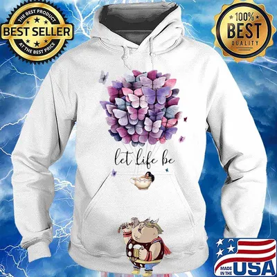 Hot air balloon butterflies let life be s Hoodie