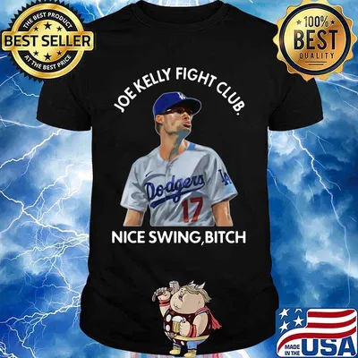 Joe kelly fight club nice swing bitch baseball shirt
