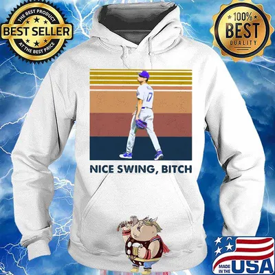 Joe kelly nice swing bitch baseball vintage retro s Hoodie