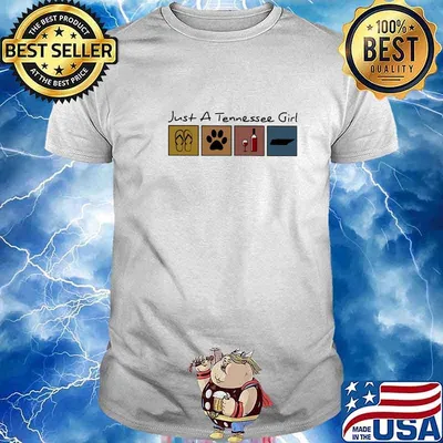 Just a Tennessee girl Flip flop Dog Wine Tennessee Map shirt