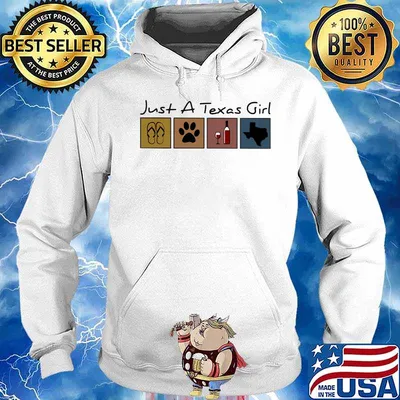 Just a Texas girl Flip flop Dog Wine Texas Map s Hoodie