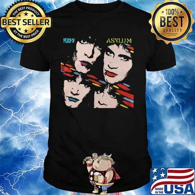 Kiss band members asylum shirt