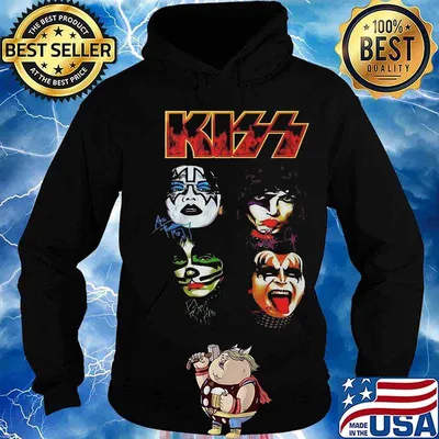 Kiss band members signatures s Hoodie