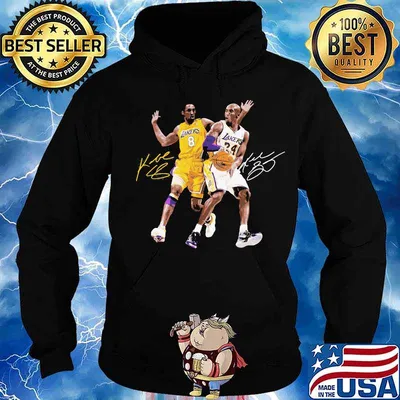 Kobe bryant and lebron james basketball player signatures s Hoodie