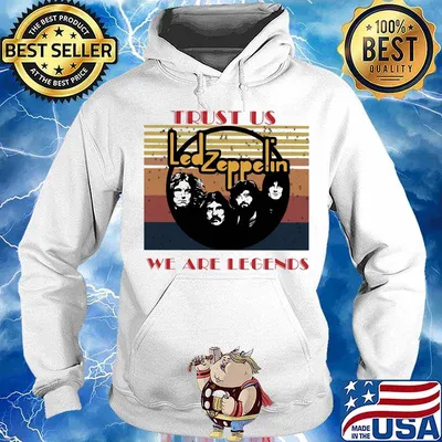 Led zeppelin trust us we are legends vintage retro s Hoodie
