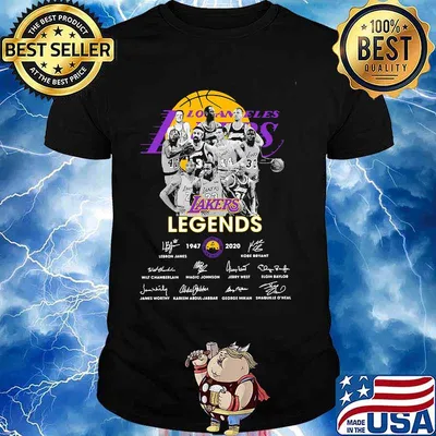 Los angeles lakers legends 11947 2020 signatures shirt