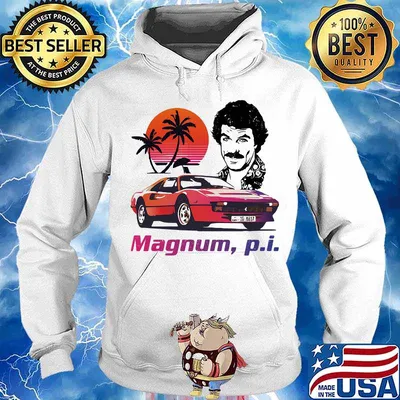 Magnum pi car sunset s Hoodie