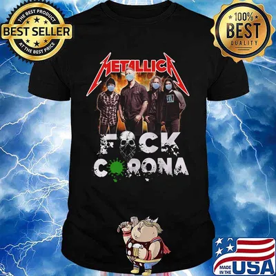 Metallica mask fuck coronavirus shirt