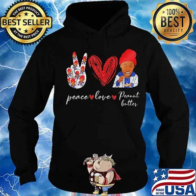 Peace love peanut butter 2pac s Hoodie