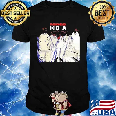 Radiohead kid a band shirt