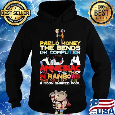 Radiohead pablo honey the bends ok computer kid a amnesiac s Hoodie