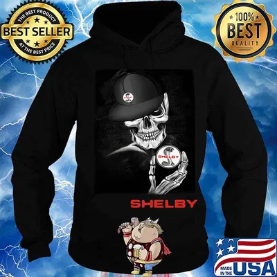Skeleton skull shelby logo s Hoodie