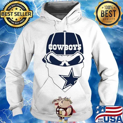 Skull mask dallas cowboys football playe s Hoodie