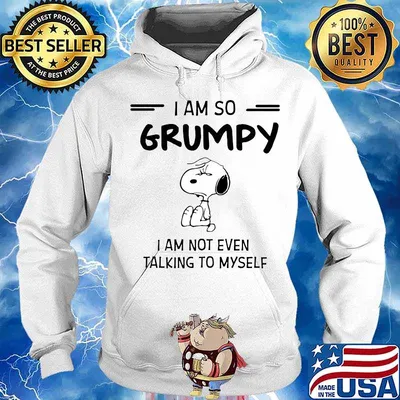 Snoopy i am so grumpy i am not even talking to myself s Hoodie