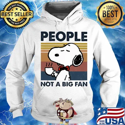 Snoopy people not a big fan vintage retro s Hoodie