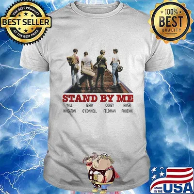 Stand by me wil wheaton jerry o'connell corey feldman river phoenix shirt