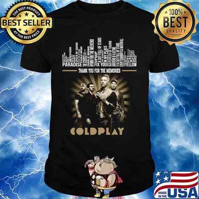 Thank you for the memories coldplay shirt