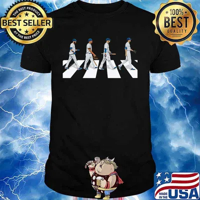 The los angeles dodgers baseball abbey road shirt