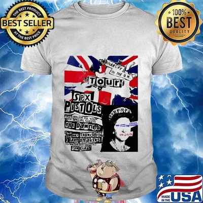 The sex pistols first major uk tour with special guests the damned shirt