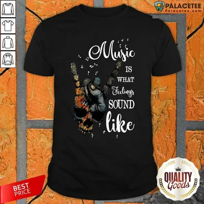Premium Music Is What Feelings Sound Like Peace Shirt