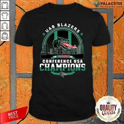 Top Uab Blazers C USA 2020 Conference Usa Champions Shirt