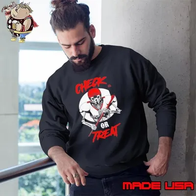 Check Or Treat Ugly Christmas Sweatshirt