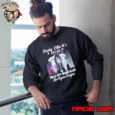 Gibson And Freeman Walk Off Grand Slam Party Like It’s 1988 Los Angeles Dodgers Signatures Sweatshirt
