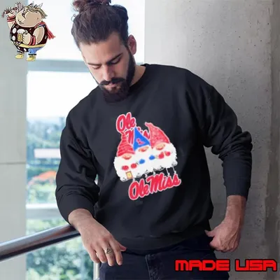 Gnomes X Ole Miss Rebels Merry Christmas Sweatshirt