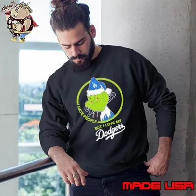 Grinch I Hate People But I Love Los Angeles Dodgers Sweatshirt