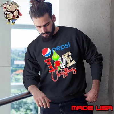 Grinch Love Pepsi Christmas Sweatshirt
