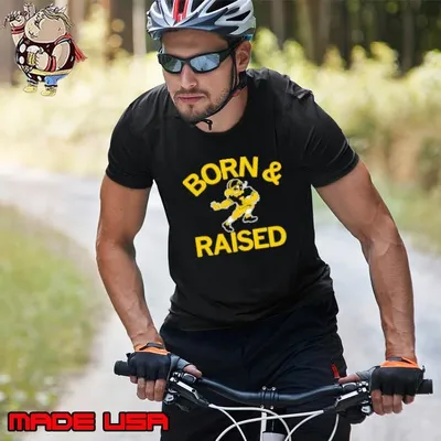 Iowa Hawkeyes born and raised vintage Unisex