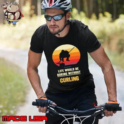 Life Would Be Boring Without Curling Vintage Unisex