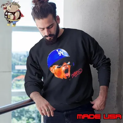 Mookie Betts Los Angeles Dodgers big head signature Sweatshirt