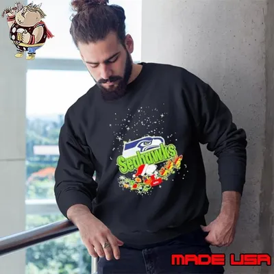 Seattle Seahawks Snoopy Christmas Sweatshirt