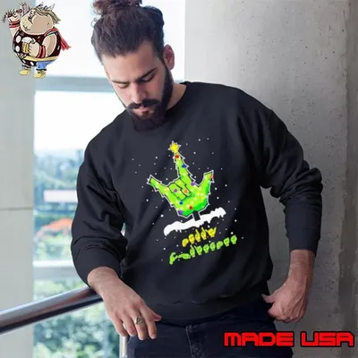 Sign Languages Christmas Tree Sweatshirt