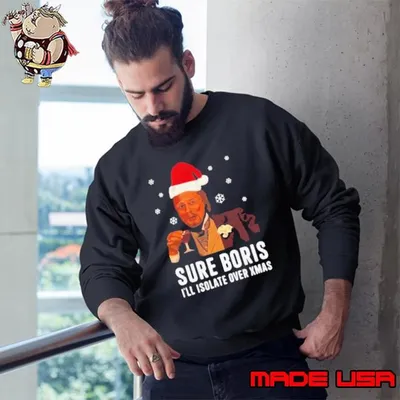 Sure I’m Not Going Out Christmas Jumper Leonardo Dicaprio Xmas Sweatshirt