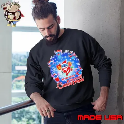 We Are Never Too Old For Christmas Disney Stitch Santa Sweatshirt