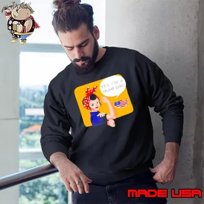Yes Im a Trump gift US map Sweatshirt