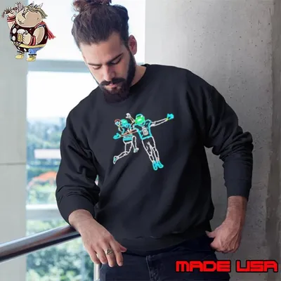AJ Brown DeVonta Celebration Neon Style Philadelphia Football Fans Sweatshirt