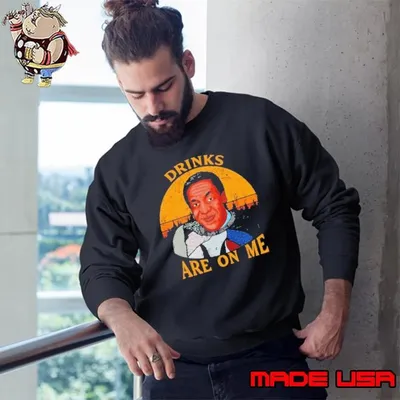 Bill Cosby Drinks Are On Me Vintage Sweatshirt