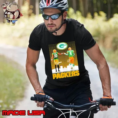 Brett Favre x Jordan Love Green Bay Packers signatures skyline Unisex