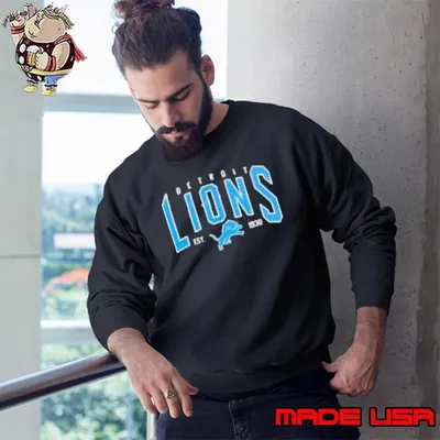 Detroit Lions NFL Football Retro Graphic Sweatshirt