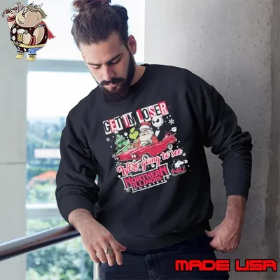 Get In Loser We’re Going To See Northern Illinois Huskies Grinch Sweatshirt