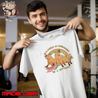 In A World Of Chupacabras Be A Capybara Shirt