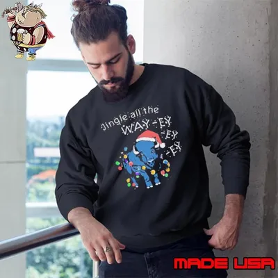Jingle all the Way ey ey ey,, Buffalo Bills Christmas Sweatshirt