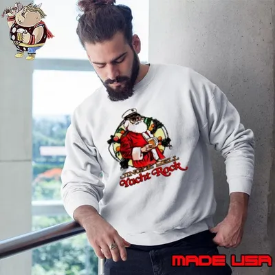 Jingle bell yacht rock Santa Christmas Sweatshirt