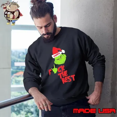Kansas City Chiefs Santa Grinch Fuck The Rest Christmas 2024 Sweatshirt