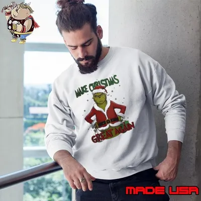 Make Christmas Great again Santa Grinch Trump old 2024 shirt