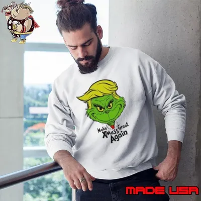 Make Xmas Great Again Trump Grinch Christmas Sweatshirt
